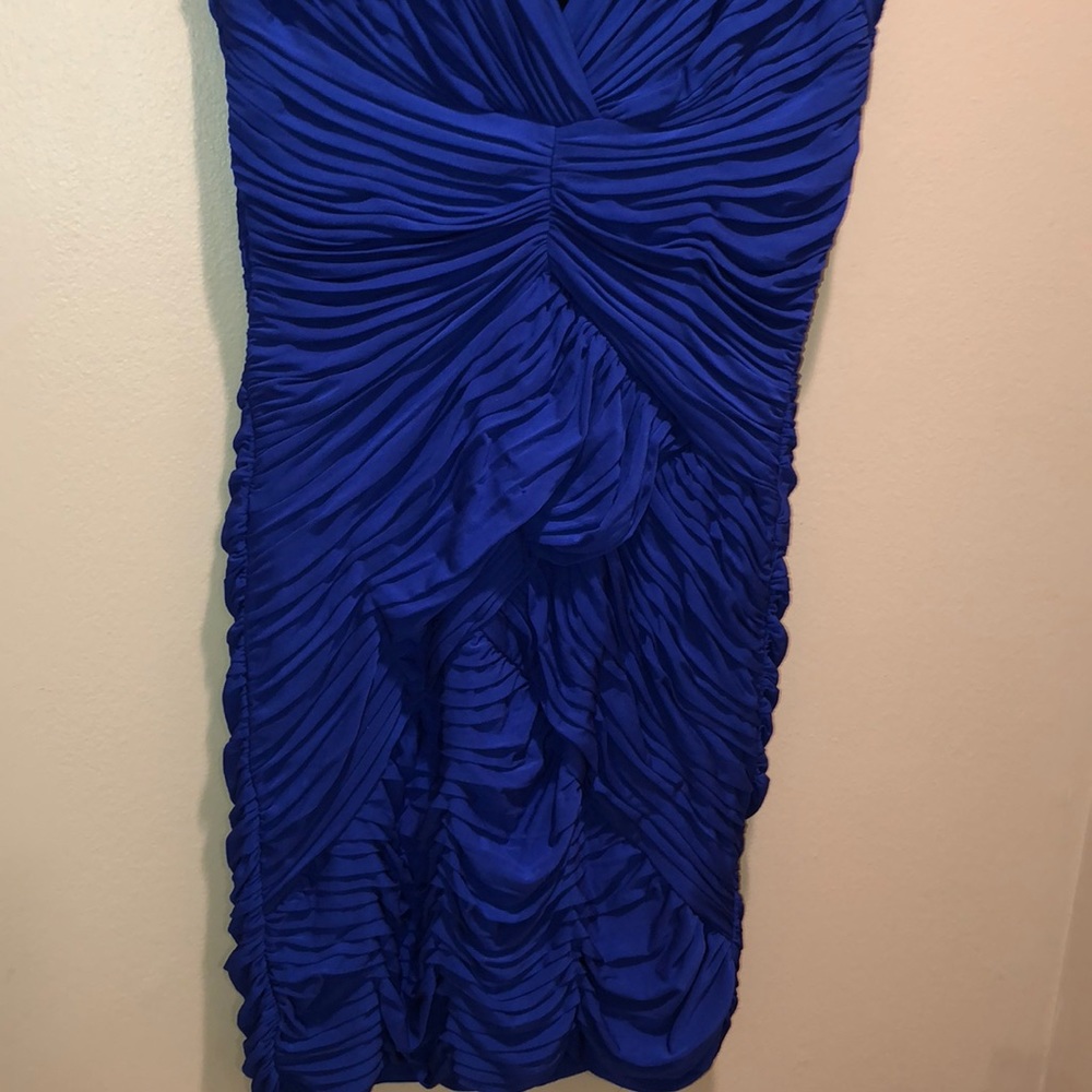 NWT Edesa Shirred V-Neck Cocktail Dress Size L - Picture 5 of 5